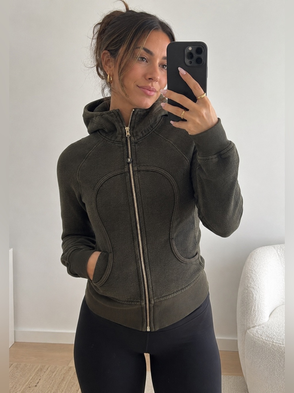 Beautiful sage green lululemon scuba hoodie